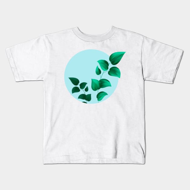 Leaves Kids T-Shirt by Magic Forest